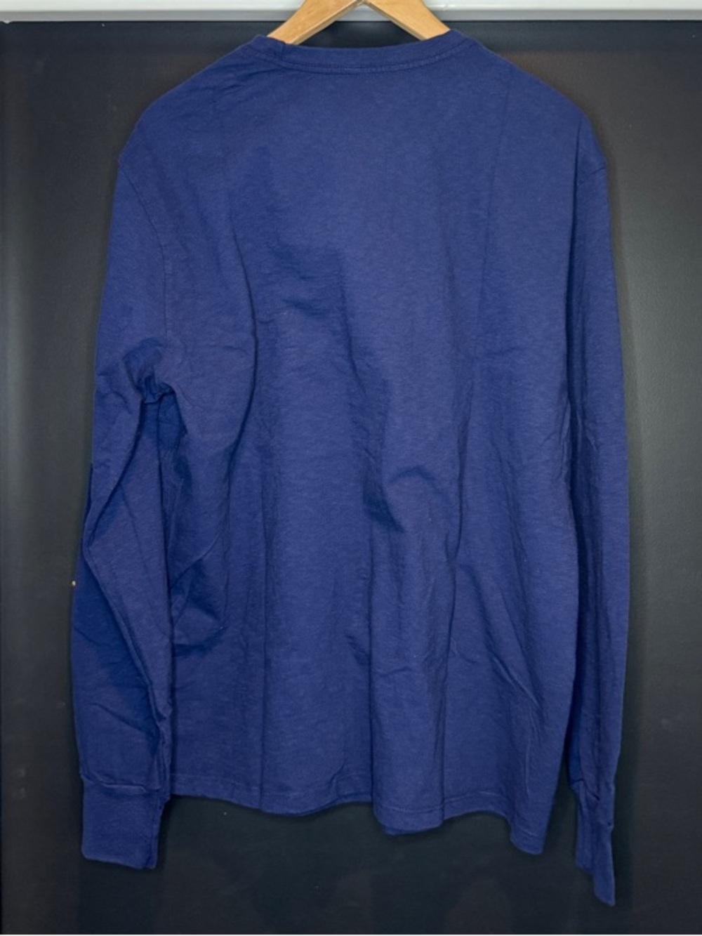 American Giant Blue Long Sleeve Tee L NWOT Slub Cotton USA Made Shirt - Picture 3 of 5